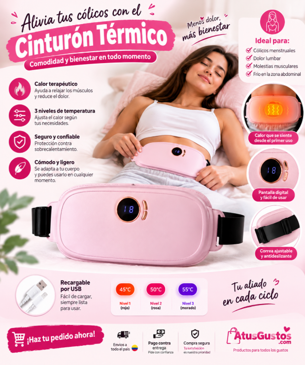 Cinturón para cólicos menstruales